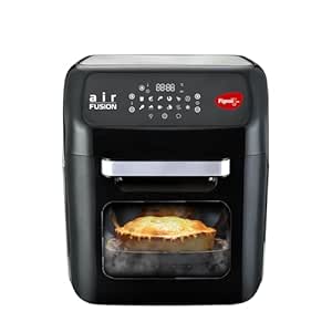 Pigeon by Stovekraft Air Fryer Oven 12L | 1800W | 2-in-1 Appliance - AirfryerOTG | Digital Touchscreen | 9 Preset Menu | Air Fry, Bake, Broil, Toast, Defrost (Black) | With Rotisserie | 7 Accessories