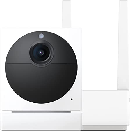 Wyze Cam Outdoor Starter Bundle v2 (Includes Base Station and 1 Cam), 1080p HD Indoor/Outdoor Wireless Smart Home Camera with Color Night Vision and 2-Way Audio with Wyze Cam Plus 3 Month Subscription