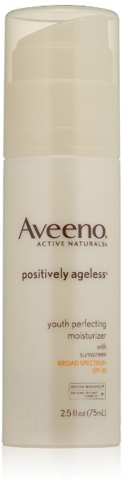 Aveeno Active Naturals Positively Ageless Youth Perfecting Moisturizer SPF 30 25 Ounce
