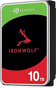 IronWolf, NAS, 3.5" HDD, 10TB, SATA 6Gb/s, 7200RPM, 256MB Cache or 1M Hours MTBF