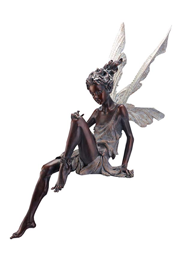 Napco Sitting Fairy Garden Statue, 24-Inch Tall