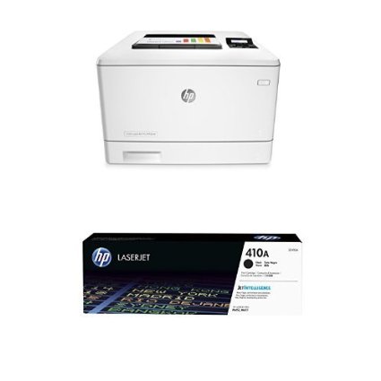 HP Laserjet Pro M452nw Printer and Black Toner Bundle