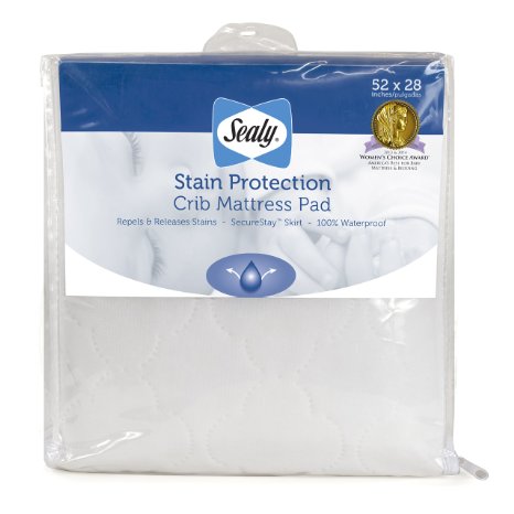 Sealy Stain Protection Crib Mattress Pad