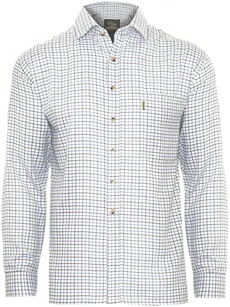 Champion Mens Country Check Polycotton Shirts Ideal for Fishing Shooting Hunting - Tattersall