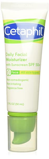 Cetaphil Daily Facial Moisturizer with sunscreen SPF 50 , 1.7 oz