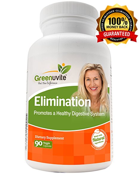 Elimination – # 1 high strength Natural digestive support for Men & Women – (90 Veggie Capsules) Natural Laxative Support for Constipation, Bloating, Weight Loss, Diet, Digestive Support & More