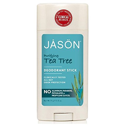 Jason Purifying Tea Tree Aluminum and Paraben Free Deodorant Stick, 2.5 Ounce