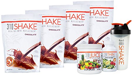 310 Shake 4 chocolate bags Free 310 Thin Free 310 Juice  Free 310 Shaker Cup