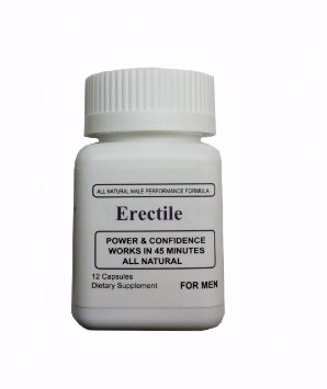 Erectile All Natural Herbal Male Enhancement Pill for Men -12 Pills
