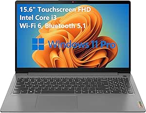 Lenovo IdeaPad 3i 15.6" Touchscreen FHD Business Laptop Computer, Intel Core i3-1115G4 (Beat i5-10210U), 24GB DDR4 RAM, 1TB PCIe SSD, WiFi 6, Bluetooth 5.1, Arctic Grey, Windows 11 Pro S, Tichang