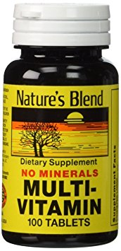 Nature's Blend Multi-Vitamin No Minerals 100 Tabs