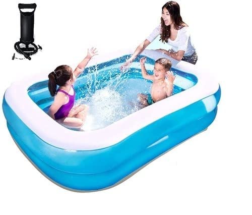 Confidence Swimming Pool Inflatable Bath Tubs for Adults Water Swimming Pool for Kids Fun Spa Swimming Bath Tub (with Manual Pump) (6ft)