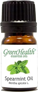 Spearmint – 1/6 fl oz (5 ml) Glass Bottle – 100% Pure Essential Oil - GreenHealth