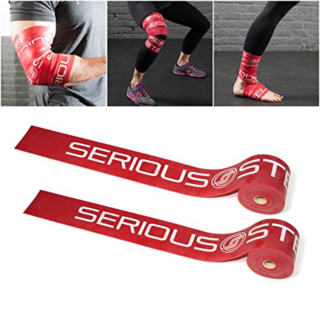 Serious Steel Mobility & Recovery (Floss) Bands |Compression Band | Tack & Flossing Band (7' L x 2" W) *Quick Start e-Guide INCLUDED*