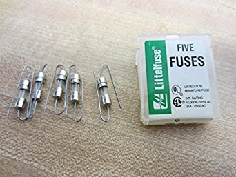 Littelfuse 2AG 1A 224 2AG1A224 Fuse 1A (Pack of 5)