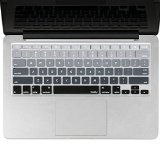 Kuzy - Gray Ombre Colors Keyboard Cover Silicone Skin for MacBook Pro 13 15 17 with or wout Retina Display iMac and MacBook Air 13 - mix Grey Ombre