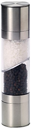 Kamenstein Dual-Action Salt and Pepper Grinder with Free Spice Refills for 5 Years