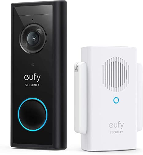 eufy Security, Wi-Fi Video Doorbell Kit, 1080p-Grade Resolution, 120-day Battery, No Monthly Fees, Human Detection, 2-Way Audio, Free Wireless Chime (Requires Micro-SD Card)