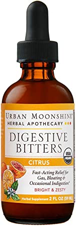 Urban Moonshine Organic Citrus Digestive Bitters, 2 fl oz. (Pack of 1)