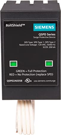 Siemens QSPD2A035B 35 Amp BoltShield Indoor Surge Protective Device