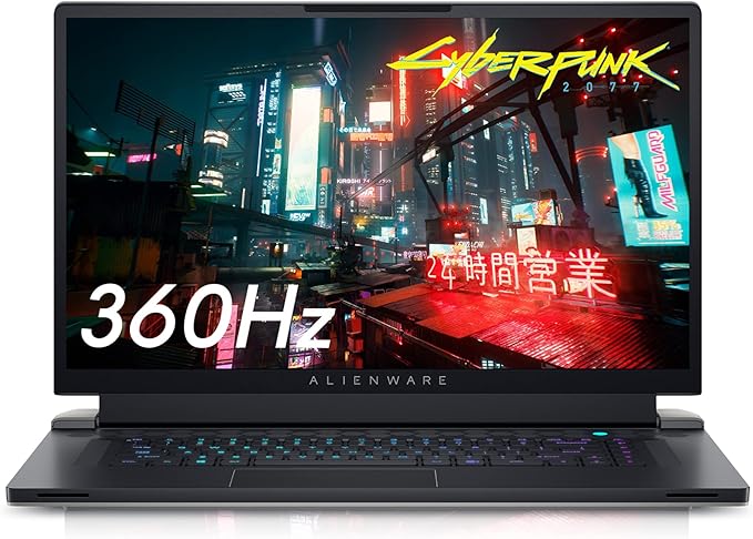 Alienware x17 R2 17.3" FHD 360Hz 1ms Gaming Laptop, Intel Core i7-12700H, NVIDIA GeForce RTX 3080 Ti 16GB, 32GB RAM, 1TB SSD, AlienFX mSeries Keyboard, NVIDIA G-SYNC, Windows 11 Home (Lunar Light)