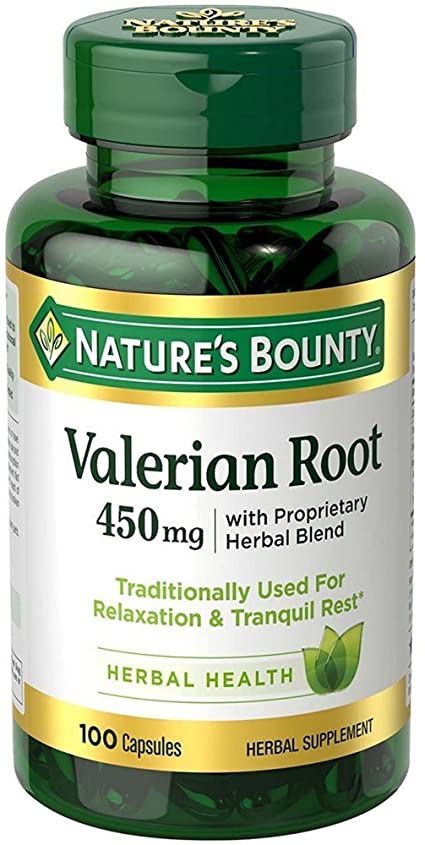 Nature's Bounty Valerian Root 450 mg 100 ea (Pack of 7)