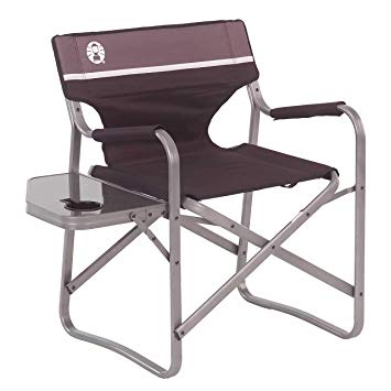 Coleman Camp Chair with Side Table | Folding Beach Chair | Portable Deck Chair for Tailgating, Camping & Outdoors