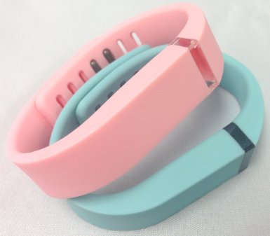 Small 1 Light Pink Candy Pink 1 Teal Band for Fitbit FLEX Only With Clasps Replacement /No tracker/
