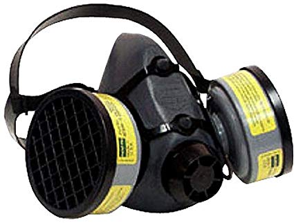 5500 Series Half Mask with 2 Organic Vapor & Acid Gas Cartridges, Size Large