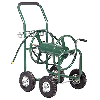 Water Hose Reel Cart 300 FT Outdoor Garden Heavy Duty Yard Water Planting Cart