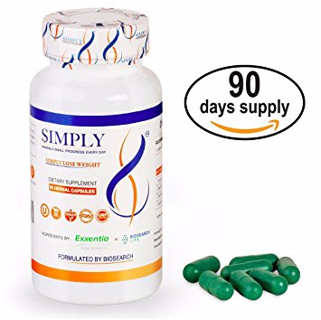 Simply8 - Natural Diet Pills, Clinically Proven Weight Loss Supplement & Appetite Suppressant, Premium Fat Burning Formula, Metabolism Booster & Energy Enhancer, (90-Day Supply), for Both Men & Women