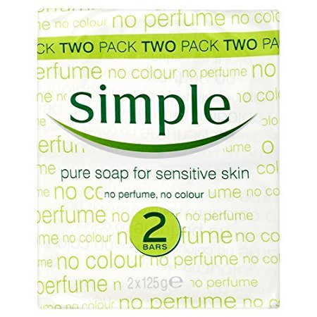 Simple Pure Soap for Sensitive Skin Twin Pack
