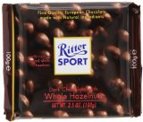 Ritter Sport Dark Chocolate with Whole Hazelnuts 35-Ounce Bars Pack of 10