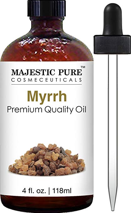 Myrrh Essential Oil From Majestic Pure Therapeutic Grade Pure and Natural 4 fl oz