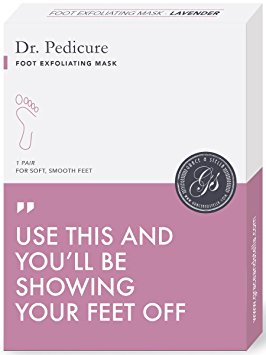 BEST Dr. Pedicure Foot Exfoliation Peeling Mask | For Smooth Baby Soft Feet,Dry Dead Skin Natural Treatment, Repair Rough Heels, Callus Remover, Soak Socks Booties Get Gentle Feet, Lavender (2 Pairs)