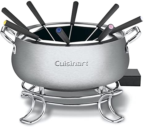 Cuisinart CFO-3SS Electric Fondue Maker, Brushed Stainless, 6.12" x 10.50" x 7.00"