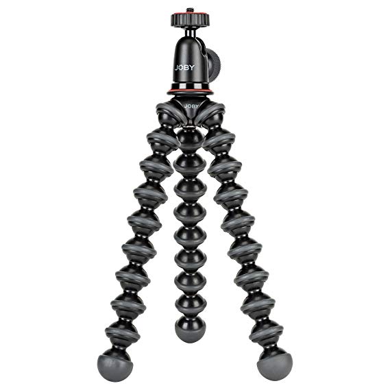 Joby GorillaPod 1K Kit. Compact Tripod 1K Stand and Ballhead 1K for Compact Mirrorless Cameras Or Devices up to 1k (2.2lbs). Black/Charcoal.