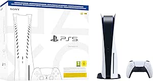 Sony, PlayStation 5 Édition Standard, Reconditionnée, Garantie 1 an, PS5 avec 1 Manette Sans Fil DualSense, Couleur : Blanche