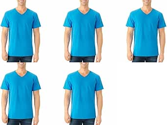 Fruit of the Loom Men's V-Neck Tee (Pack of 5)