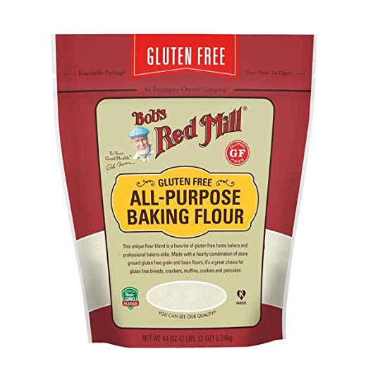 Bob's Red Mill Resealable Gluten Free All Purpose Baking Flour, 44 Ounce (Pack of 4)