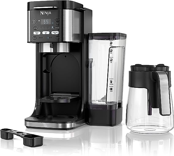 Ninja CFP101 DualBrew Hot & Iced Coffee Maker, Single-Serve, compatible with K-Cups & 12-Cup Drip Coffee Maker, Black