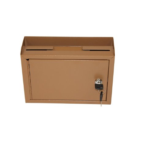Adir Multi Purpose, Wall Mountable, Deluxe Steel, Medium Size, Suggestion Box - Donation Box - Drop Box - Mailbox - Cash Box (9.75" X 7" X 3") - Coffee