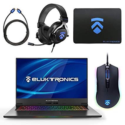 Eluktronics MAX-17 Slim & Ultra Light Notebook PC: Intel i7-9750H NVIDIA GeForce GTX 1660 Ti Max-P Graphics Card 144Hz FHD IPS 2TB NVMe SSD   64GB RAM - World's Lightest 17.3" Gaming Laptop!