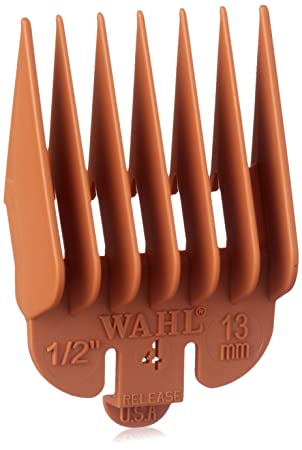 Wahl Professional Color Coded Comb Attachment #3144-1003 - Orange #4-1/2" (13 mm) - Great for Professional Stylists and Barbers