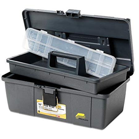 Plano 452006 16" GRAB-N-GO Tool Box with Removable Tray,