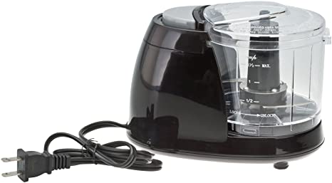 Black Electric Mini Chopper by Home-Style Kitchen