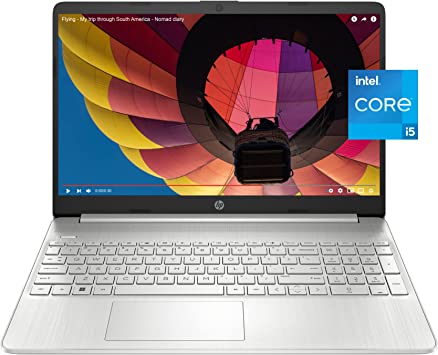 HP 15 inch Laptop, FHD Display, 12th Gen Intel Core i5, 16 GB RAM, 512 GB SSD, Intel Iris Xe Graphics, Windows 11 Home, 15-dy5399nr (2023)