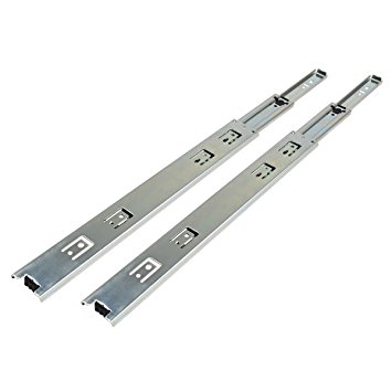 14" Side Mount Full Extension Ball Bearing Drawer Slide, 14-Inch, 1-Pair, 100-LBS Weight Capacity