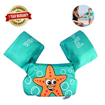 Swim Arm Bands Trainer Float Life Jacket Vest Learn Swimming Independence Fun Aid Water Pool Beach