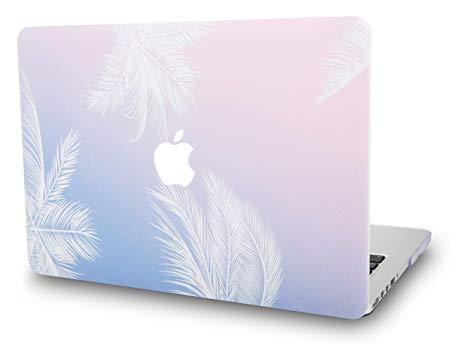 KEC Laptop Case for Old MacBook Pro 15" Retina (-2015) Plastic Case hard Shell Cover A1398 (Blue Feather)